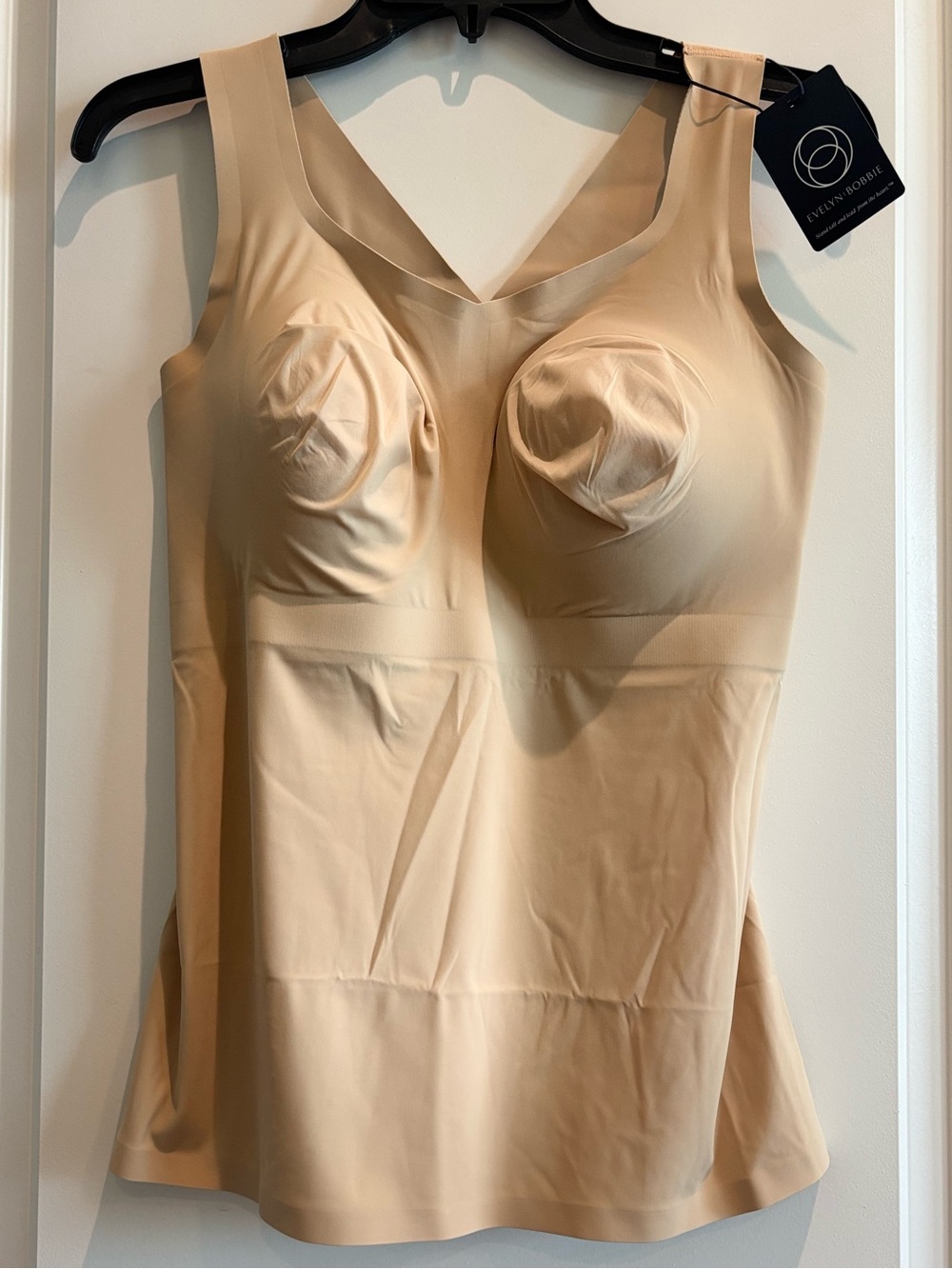 Evelyn & Bobbie Defy Bra Tank Sand Seamless Shaping Cami L NEW WITH TAGS